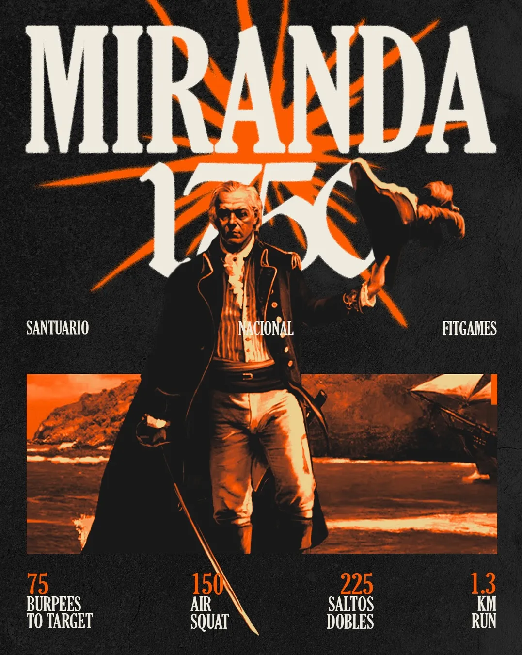 Afiche del santuario Francisco de Miranda 1750
